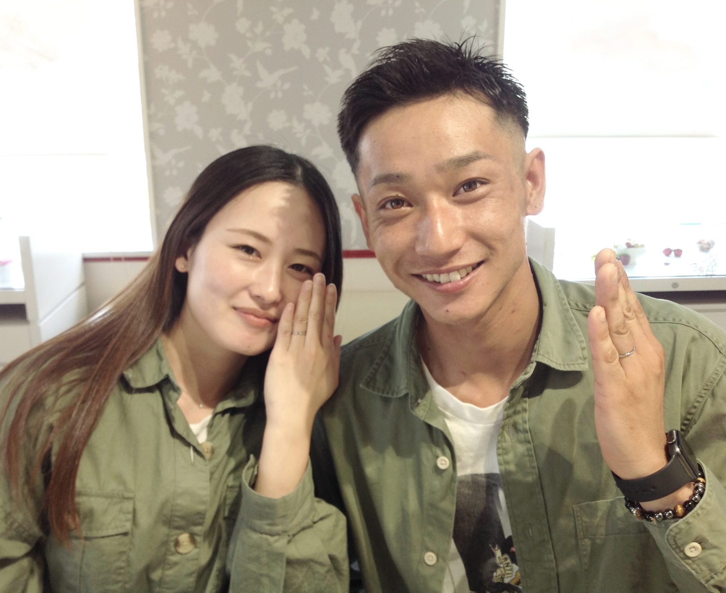 高崎店で結婚指輪を購入いただいたカップル様